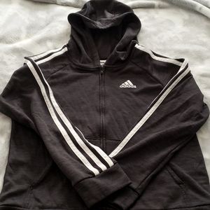 Boys M (10/12) addidas equipment zip up hoodie
